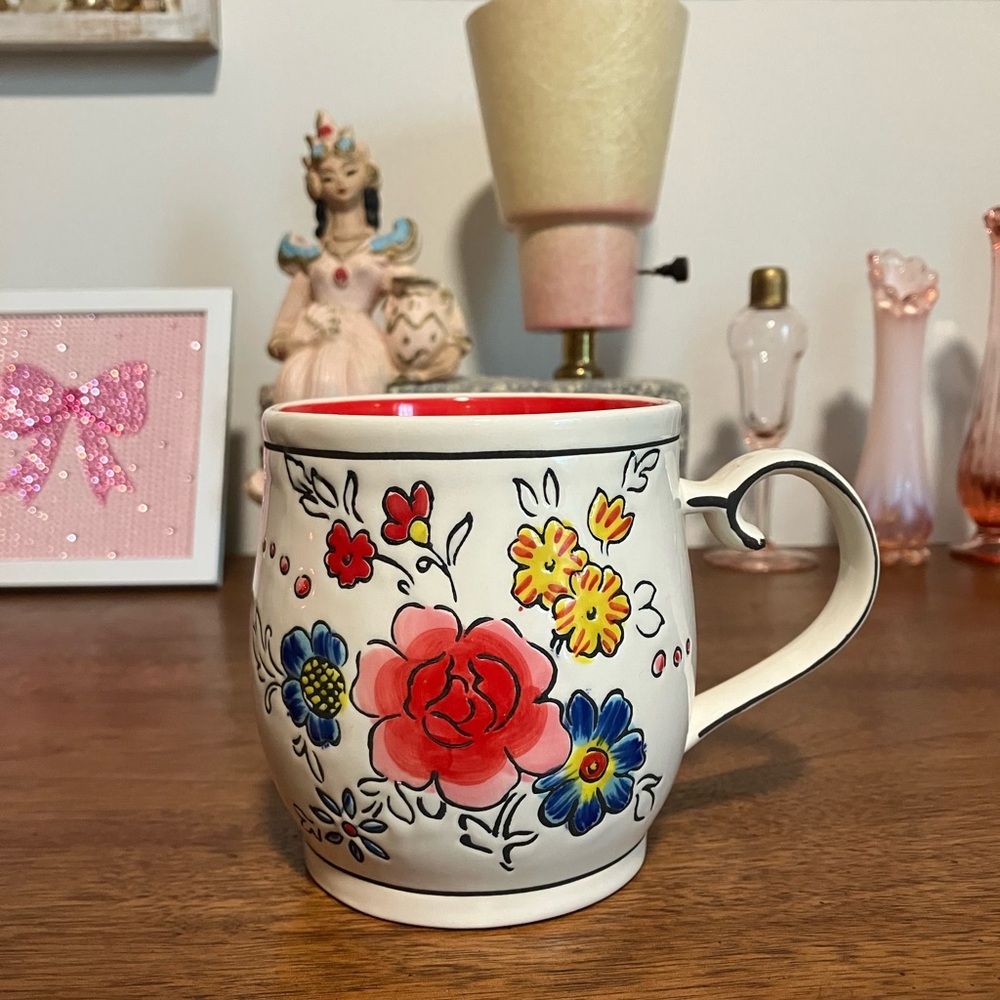 Anthropologie Molly Hatch Flower Patch Mug